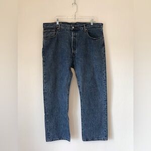 Levi’s 501 blue denim jeans button fly men size 40x30